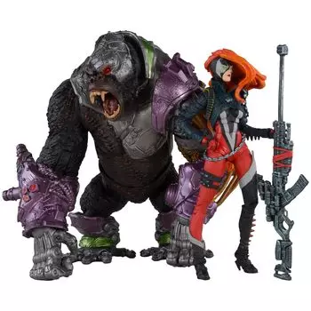 Фигурки McFarlane Toys Spawn Sea Spawn Saigor, золотые, Amazon - и 2 штуки в упаковке, этикетка, эксклюзив.