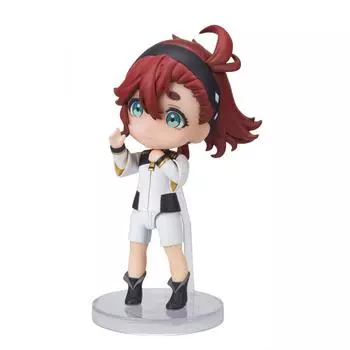 Фигурки мини-мобильный костюм Гандам Ведьма Меркурия Третта Меркурий примерно. Подвижная фигура толщиной 90 мм, окрашенная из ПВХ и АБС-пластика