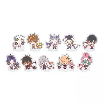 Фигурки персонажей Katekyo Hitman x SANRIO A3 04, акриловые, размер корпуса 70 мм, коробка из 10 фигурок REBORN! [Мини-иллюстрация] ZAPS-RES-04