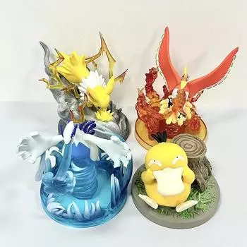 Фигурки Pokemon Pikachu Ho Oh Lugia Jolteon Psyduck, аниме, украшения, модель, игрушки, куклы, детский подарок на день рождения