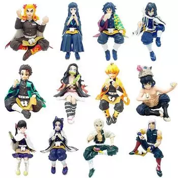 Фигурки в виде шариков из риса и лапши «Убийца демонов»: Украшения для кукол Незуко, Танджиро, Зеницу, Иноске butterfly ninja