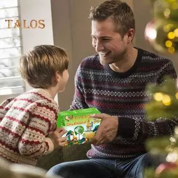 Фигурки животных Адвент-календарь 2024 Миниатюрные львы, панды, обезьяны, модели животных 24-дневный обратный отсчет Подарочная коробка для детей 1 Set