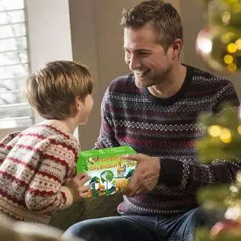 Фигурки животных Адвент-календарь 2024 Миниатюрный лев, панда, обезьяна Модели животных 24-дневный обратный отсчет