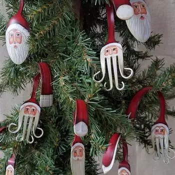 Фигурная вилка Санта Рождественское украшение ручной работы елочное подвесное украшение Фигурная вилка Санта D
