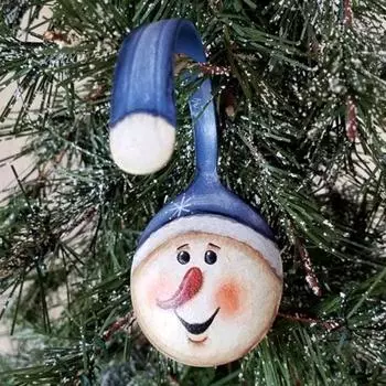 Фигурная вилка Санта Рождественское украшение ручной работы елочное подвесное украшение фигурная вилка Санта ложка кулон для праздничного декора A