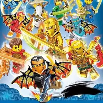 Фильм Действие 16 Мини Фигурки Куклы Строительные Блоки Кирпичи Модель Набор День Рождения Рождество Новый Год День защиты детей Подарки для Малыша Мальчика No Box