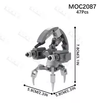 Фильм Серия Робот Персонаж Строительные Блоки Интерстеллар Научно-Фантастический Боевой Дроид Фигурки Модели Сборные Кирпичи Игрушки Для Детей