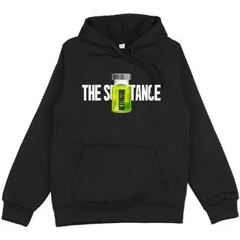 Фильм ужасов The Substance Графические толстовки с длинным рукавом Зимние мужские/женские толстовки Sudaderas Hombre Унисекс с капюшоном Пуловеры XS чёрный