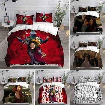 Фильм «Все везде и сразу» 3D пододеяльник, комплект постельного белья, наволочка Single 135x200cm