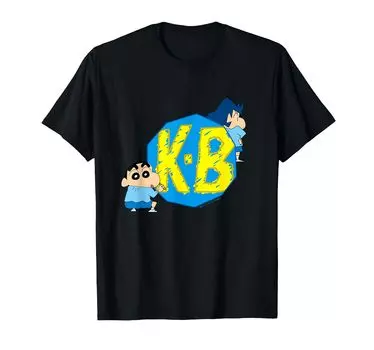 [Фильм] Значок Crayon Shin-chan KB Футболка Шин-чан и Кадзама-кун
