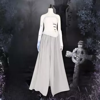 Фильм зомби невеста Cos костюм Хэллоуин призрак Виктория косплей юбка свадебный косплей XXXL