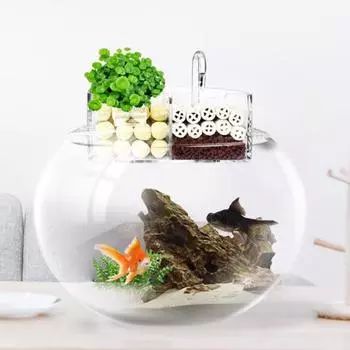 Фильтр для аквариума, небольшой водопад, циркуляционная очистка воды, бесшумный очиститель циркуляции воды, фильтр для аквариума, принадлежности для аквариума S