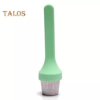 Фильтр для чая, термостойкость, эффективное разделение, нержавеющая сталь, практичный чайник для приготовления чая и специй, заварочный чайник, кухонные аксессуары светло-синий