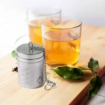Фильтр для чая Yousheng с сотовым дизайном, сверхтонкая сетка из нержавеющей стали 304, ситечко для специй и чая, кухонные принадлежности A