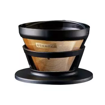 Cores C246BK Gold Filter for cups extended warranty Coffee dripper with Maruyama Coffee [Official] 2-4 3-month Co-developed