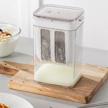 Фильтр для йогурта 1100 мл с крышками, инструменты для отделения сыворотки, сито для греческого йогурта, густой греческий йогурт 1100ML