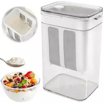 Фильтр для йогурта Домашняя греческая йогуртница с крышкой Сыр Влагоотделитель Сито Сетка Отделение сыворотки Пищевые инструменты Влага