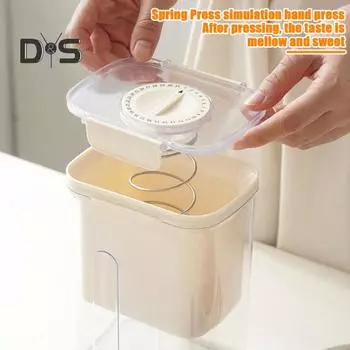 Фильтр для йогурта с крышкой-таймером, ложкой, без бисфенола А, сетчатый мешок для густого греческого йогурта, сырных соусов, домашнего соевого молока, кефира, ягод, кухонного гаджета зелёный