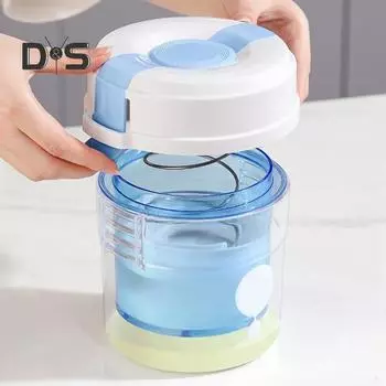 Фильтр для йогурта с прозрачным контейнером, ультратонкий фильтр, не содержащий бисфенол А, домашнее сито для сыра, для домашних соусов из греческого йогурта синий