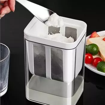 Фильтр для йогурта Самодельный сепаратор сыворотки Многоразовый фильтр для молока Коробка для быстрого сита Кухонные принадлежности для еды Влажность