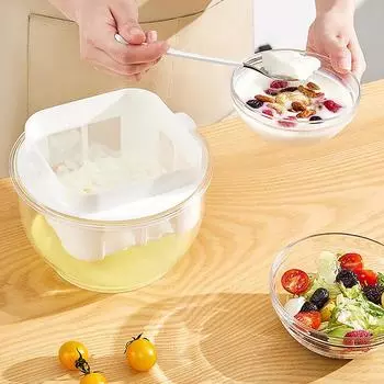 Фильтр для кофе и йогурта. Самодельный греческий йогурт. Соевое молоко. Сыр. Сепаратор сыворотки. Фильтр для слива воды. Мелкоячеистый сетчатый фильтр.