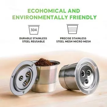 Фильтр для кофе из нержавеющей стали для многоразовой кофейной капсулы K Cup, фильтр тонкой сетки