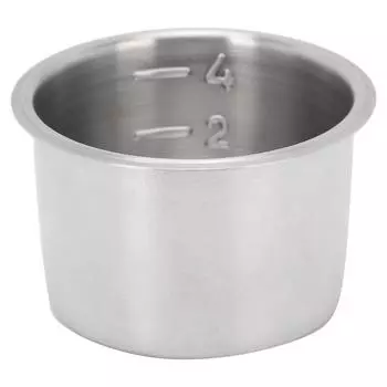 Фильтр для кофе из нержавеющей стали 51 мм, одностенный, негерметичный, пористый, корзина для фильтра, 4 чашки