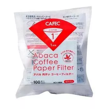 Фильтр для кофе конический Abaka CAFEC на 1 100 чашек, упаковка 4 шт., AC1-100W