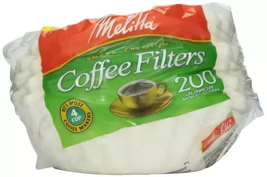 Фильтр для кофе Melitta White на 200 шт. 4-6 чашек,