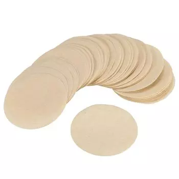 Фильтр для кофе PATIKIL Cup Disc одноразовый круглый коричневый бумажный наружный диаметр 56 мм для кофемашины эспрессо кафе офиса домашнего использования 500 шт. 1-2