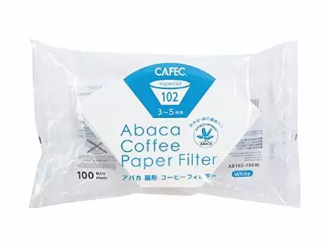 Фильтр для кофе Sanyo Sangyo Abaka 102 для чашек 100 шт. 4 упаковки 3-5 AB102-100W