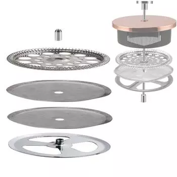 Фильтр для кофе, сетчатый фильтр для френч-пресса, сменный комплект, простая установка 350ML