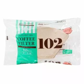 Фильтр для кофе Strix Design, 100 шт., коричневый, на 2-4 чашки, производство Япония, легко открывается, бумажный фильтр, 100% целлюлоза SD-903