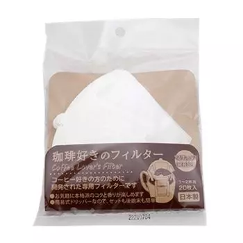Фильтр для кофе Tokiwa Kougyou, фильтр для любителей кофе, 20 шт., белый, одноразовый, подходит для кружек, сделано в Японии