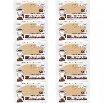 Фильтр для кофе UCC с неотбеленной шкалой от 2 до 4 50P x 10 штук, (для людей)