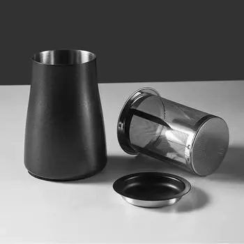 Фильтр для кофейного порошка 3 в 1, стакан для порошка с крышкой, сито из нержавеющей стали для какао-порошка, кофемолка, стакан для порошка, инструменты бариста серебряный