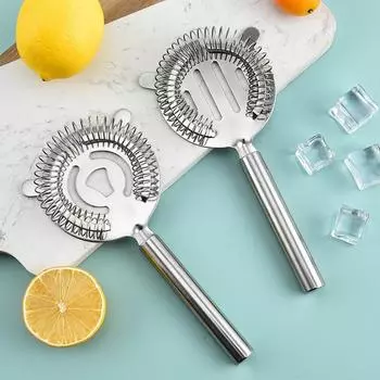 Фильтр для коктейлей из нержавеющей стали, фильтр для льда, барный фильтр класса люкс, профессиональные инструменты бармена, круглый сепаратор льда
