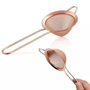 Фильтр для коктейлей, ситечко из нержавеющей стали, конические пищевые сита, мелкоячеистое сито, кухонное сито для еды, барные принадлежности 23cm Length