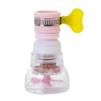 Фильтр для крана, брызгозащищенный слив, прочный, полезный, для раковины, фильтр для крана с насадкой, кухонные принадлежности розовый