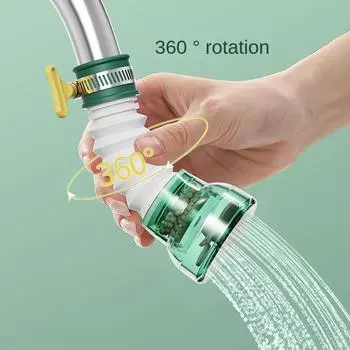 Фильтр для крана, бытовой очиститель водопроводной воды, брызгозащищенный удлинитель, фильтрующий элемент, универсальный фильтр для воды Light Luxury Green