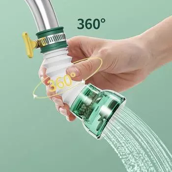 Фильтр для крана, бытовой очиститель водопроводной воды, брызгозащищенный удлинитель для душевой лейки, картридж для усилительного фильтра, универсальный фильтр для воды зелёный