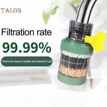 Фильтр для крана, многослойная фильтрация, защита от брызг, двойное использование, полезная бытовая кухонная мойка, очиститель для крана горячей и холодной воды, ежедневное использование A