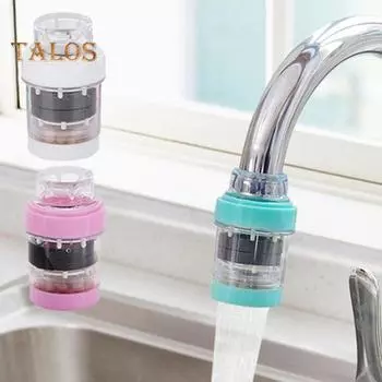 Фильтр для крана, термостойкий, водосберегающий, долговечный, универсальный фильтр для кухонной мойки, очиститель для крана, кухонные принадлежности розовый