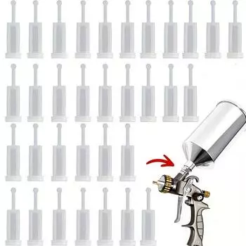 Фильтр для краски с гравитационным распылением, одноразовый фильтр для краски с гравитационной подачей, мелкая сетка, универсальный размер, подходит для большинства дозаторов 14PCS
