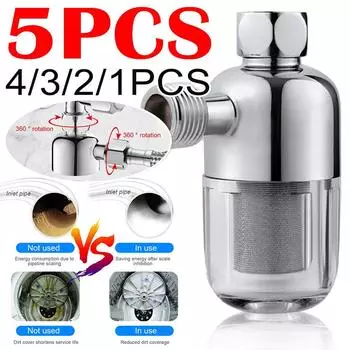 Фильтр для кухонного крана из нержавеющей стали с предварительной очисткой воды, против накипи, здоровая вода, чистая ванная комната, аксессуары для душа