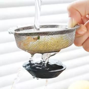 Фильтр для кухонной мойки для мытья посуды из нержавеющей стали, антиблокировочная крышка для раковины для мытья посуды, канализационный слив для раковины, фильтр для остатков в полу, утечка 2pcs