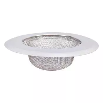 Фильтр для кухонной мойки из нержавеющей стали с резиновой заглушкой, препятствующей засорению