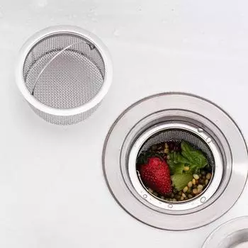 Фильтр для кухонной мойки, подъемная решетка, сливная раковина, корзина, умывальник, фильтр для блокировки мусора в сливе 2pcs