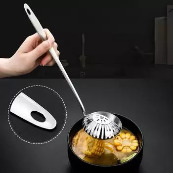 Фильтр для масла Ложка для супа Бытовая тушеная рыба Фильтр для жира Масляная решетка Ложка-сито Ложка для утечки масла Разделительный инструмент Кухонный гаджет