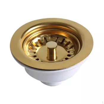 Фильтр для мойки, кухонное ситечко и пробка, золотистое приспособление для мойки, легко устанавливается и заменяется